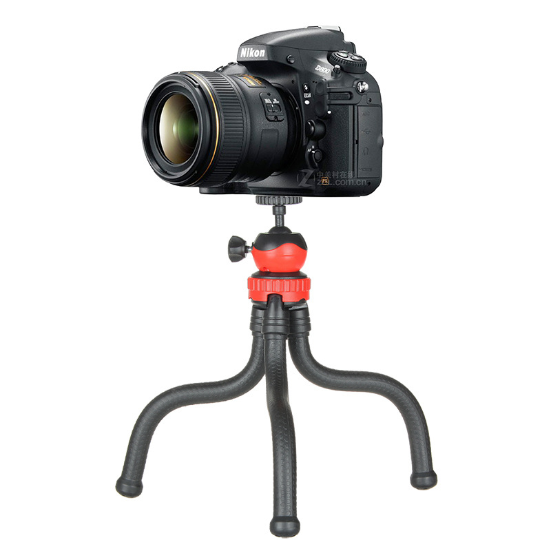 Tantu Black Diamond Octopus tripod για κινητά τηλέφωνα και DSLR, με κεφαλή σφαίρας, 30 εκ., 0,38 kg, μέγιστο φορτίο έως 2 kg