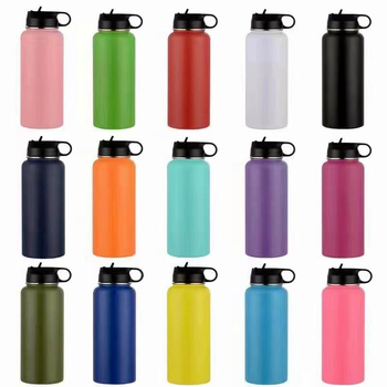 Cană termică cu vid, gură mare, interior 304 inox, exterior 201 inox, finisaj din cauciuc, pentru activități în aer liber, personalizare prin gravură laser, serigrafie sau imprimare 3D