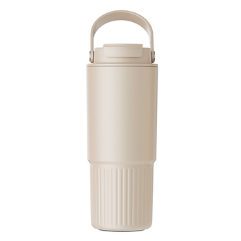 Termos cu interior ceramic din oțel inoxidabil 316, capacitate mare, portabil, cană de cafea unisex cu pai