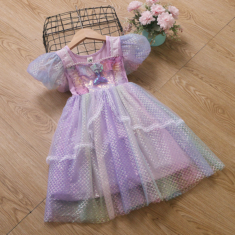 Dječja ljetna haljina princeza sa tiulom za cosplay i nastupe (uzrast 3–8 godina)