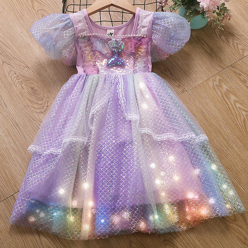 Dječja ljetna haljina princeza sa tiulom za cosplay i nastupe (uzrast 3–8 godina)