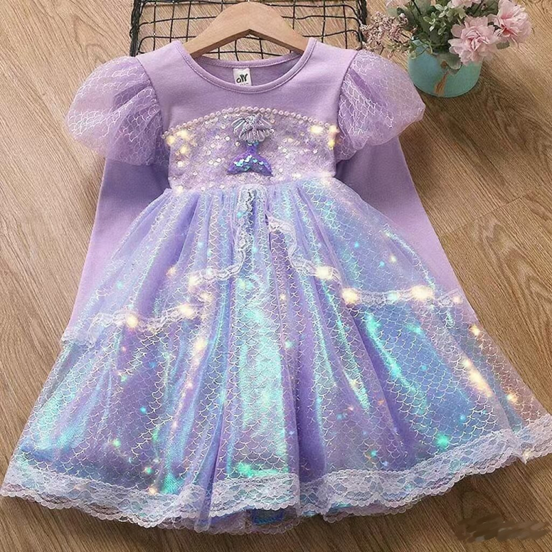 Dječja ljetna haljina princeza sa tiulom za cosplay i nastupe (uzrast 3–8 godina)