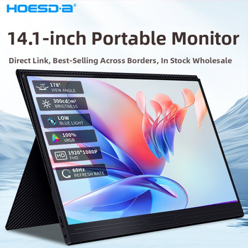 14,1-inčni IPS prijenosni monitor za laptop – vanjski zaslon, 1920x1080, 16:9, HDMI