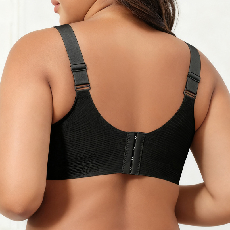 Plus-size bežični bezšivni grudnjak s podizanjem, mekana potpora, udoban sportski grudnjak za žene