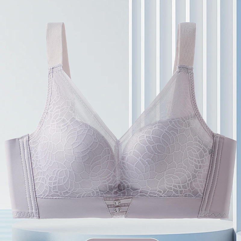 Plus-size podesivi mrežasti grudnjak za žene s velikim grudima — podizanje, centriranje i bočna podrška, puni košarice
