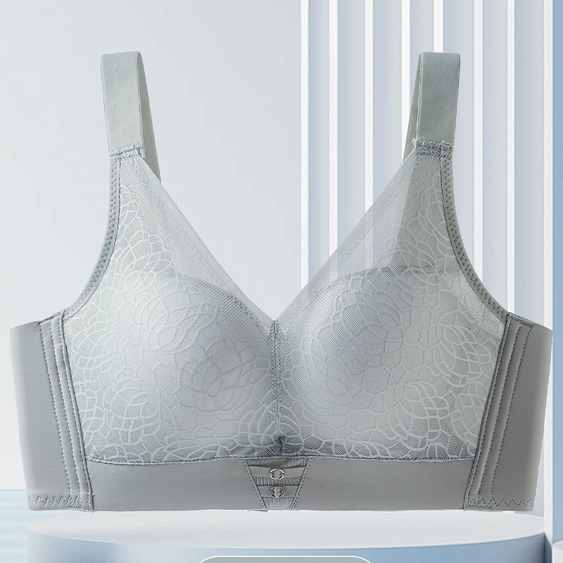 Plus-size podesivi mrežasti grudnjak za žene s velikim grudima — podizanje, centriranje i bočna podrška, puni košarice