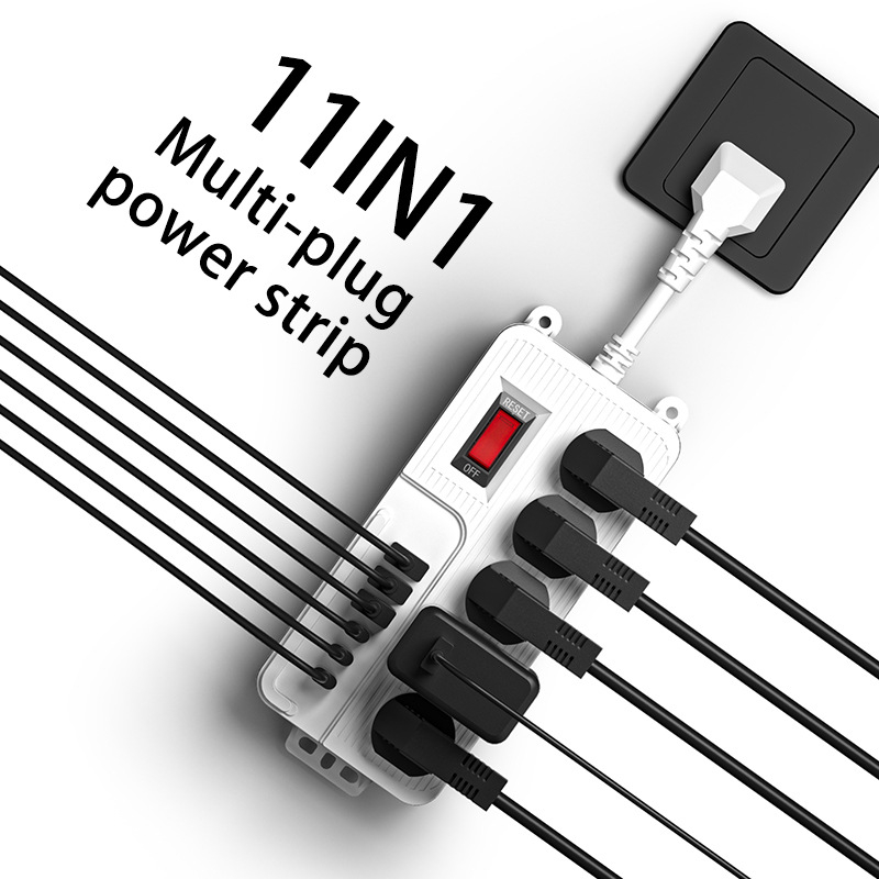 Produžni kabel s europskim standardom, više utičnica, USB port visoke snage, UK i US utičnice
