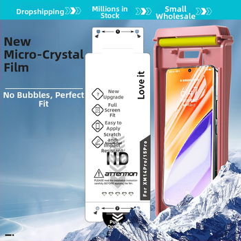 Hydrogel ochranný film na displej pre Xiaomi 17 Pro – zakrivený displej, predná fólia, HD, mikrokrystalický film