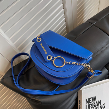 Ženska crossbody torbica s višenamjenskim dizajnom, nišnog stila, kontrastne boje, saddle torba, mala torba za rame