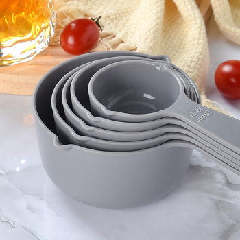 Set plastic de linguri și cupe de măsurat pentru cofetărie, prăjituri DIY și pudră de lapte, 10 piese, de calitate alimentară, cu gradații de măsură