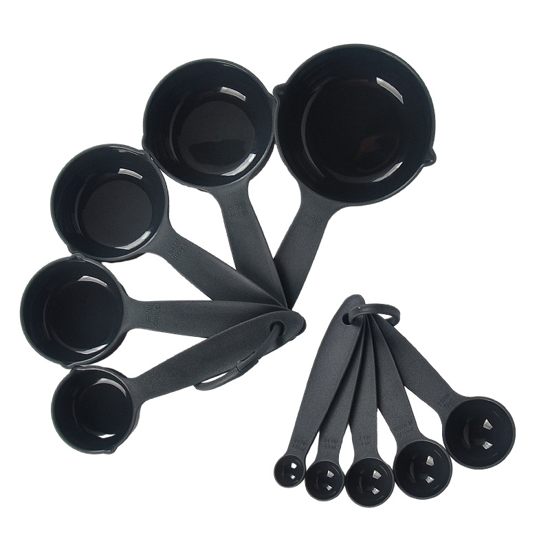 Set plastic de linguri și cupe de măsurat pentru cofetărie, prăjituri DIY și pudră de lapte, 10 piese, de calitate alimentară, cu gradații de măsură