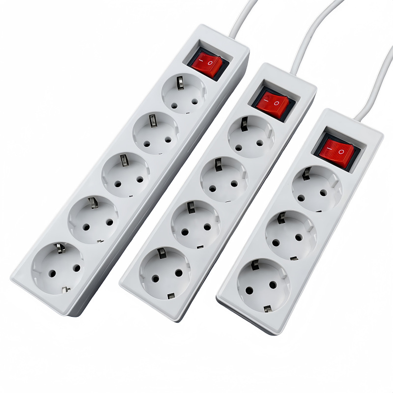 Produžni kabel europskog stila sa prekidačem, njemački utikač, GS/CE certifikat