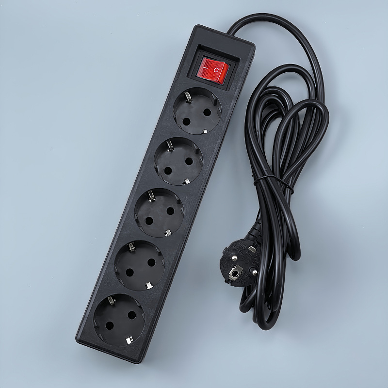 Produžni kabel europskog stila sa prekidačem, njemački utikač, GS/CE certifikat