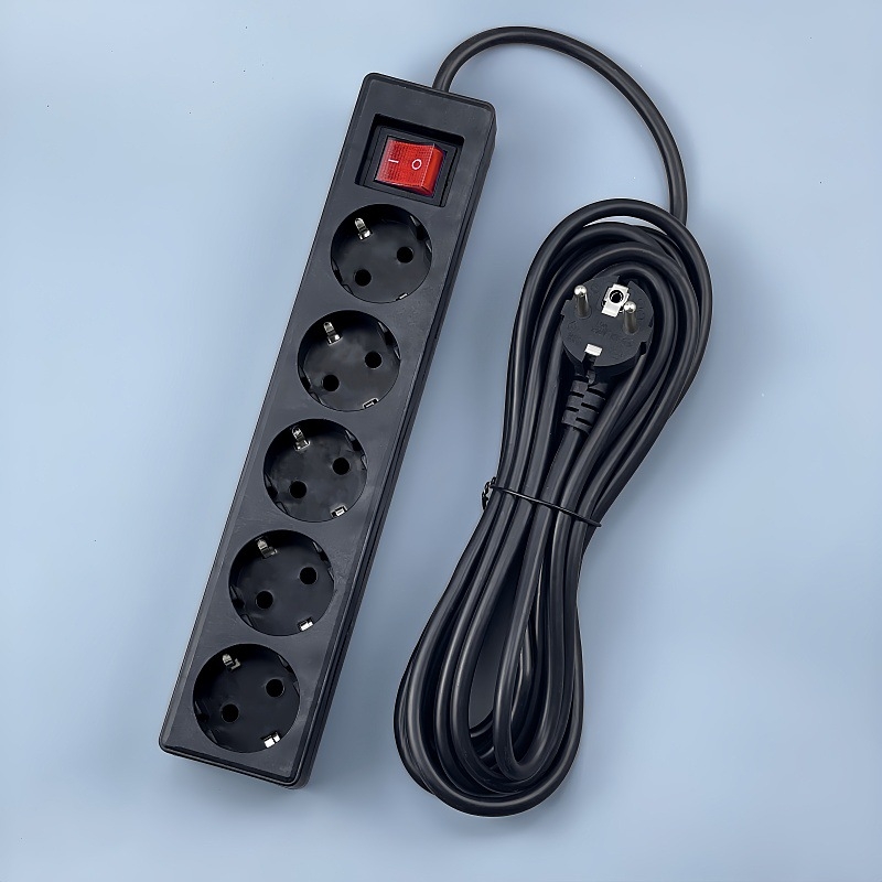 Produžni kabel europskog stila sa prekidačem, njemački utikač, GS/CE certifikat