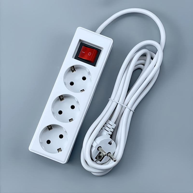 Produžni kabel europskog stila sa prekidačem, njemački utikač, GS/CE certifikat