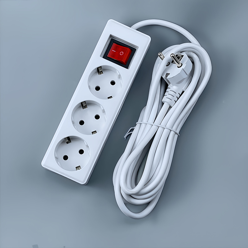Produžni kabel europskog stila sa prekidačem, njemački utikač, GS/CE certifikat