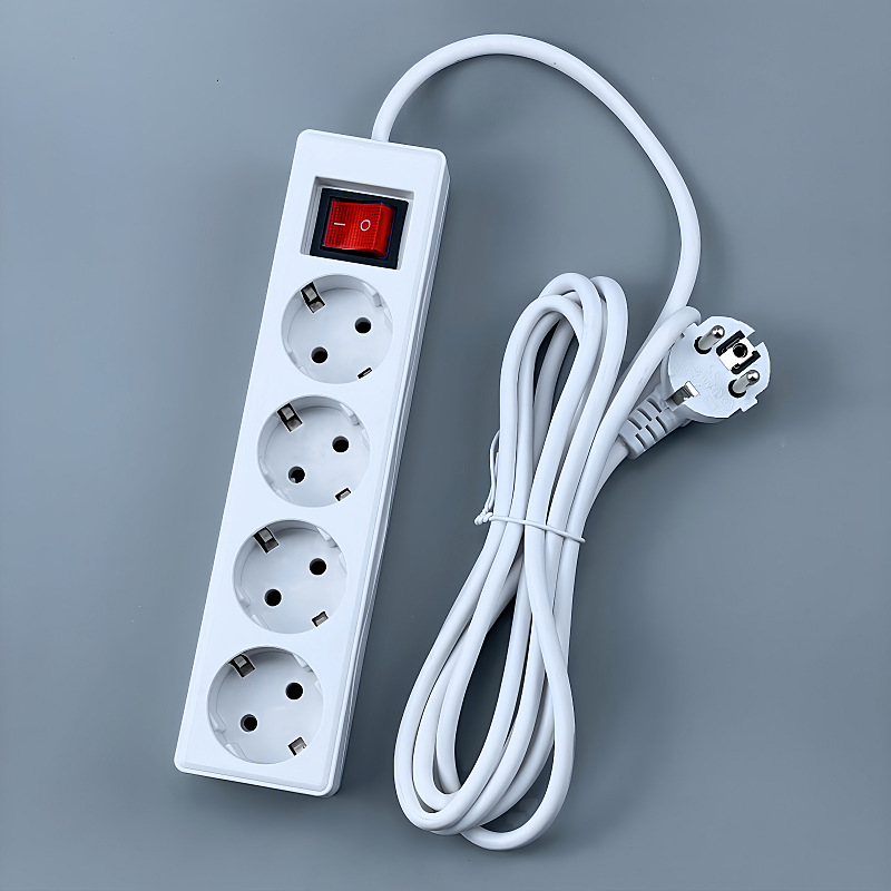 Produžni kabel europskog stila sa prekidačem, njemački utikač, GS/CE certifikat
