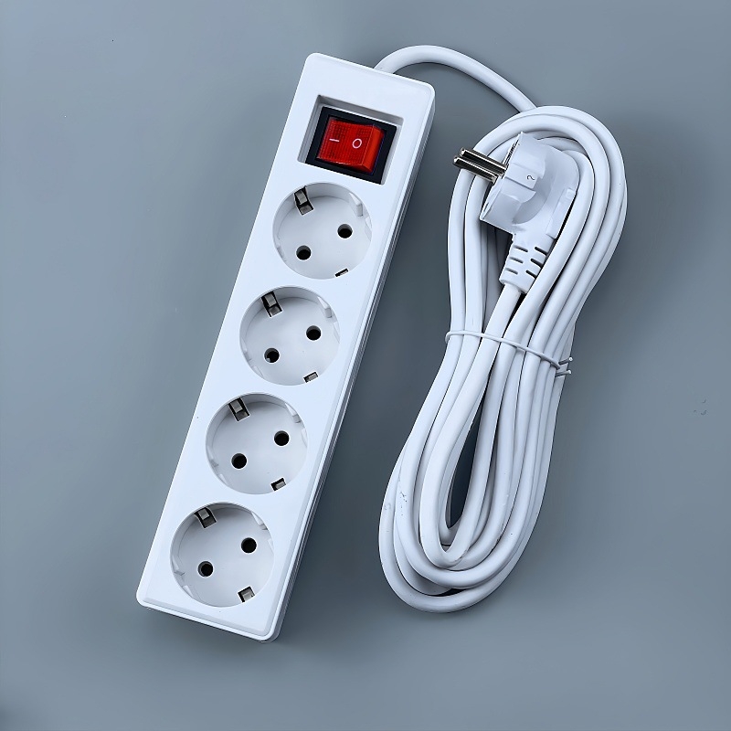 Produžni kabel europskog stila sa prekidačem, njemački utikač, GS/CE certifikat