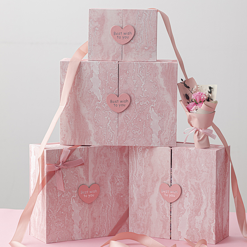 Cutie cadou rituală pentru zilele de naștere, cutie de cosmetice rafinată, cutie goală, ambalaj premium de cadouri pentru bărbați și femei