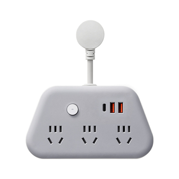 Jiatong Uredsko produžno priključak s digitalnim zaslonom i USB-om, Novi nacionalni standard, 10A, 220-250V, kabel, zaštita od preopterećenja