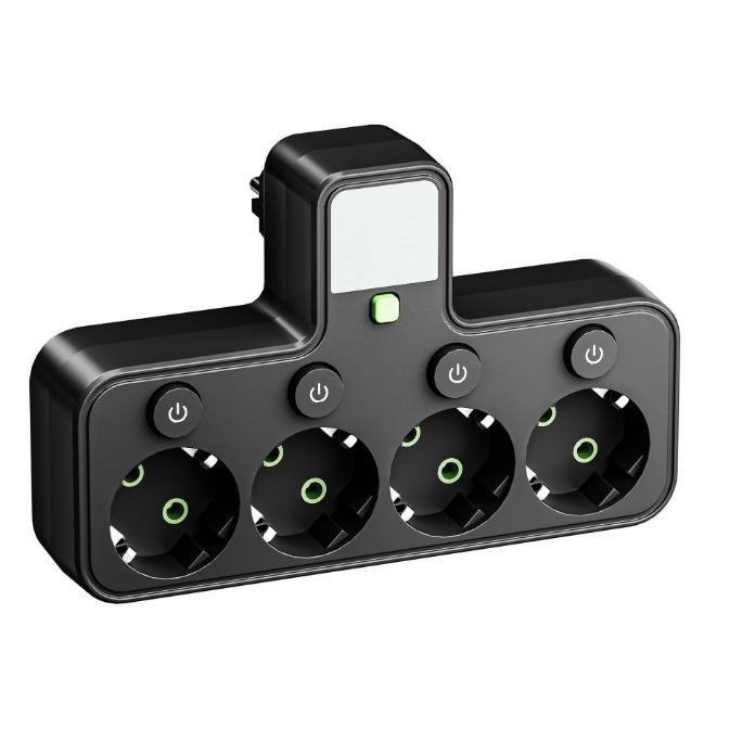 USB pametni produžni kabel s europskom utičnicom, pretvarač 1-3/1-4/1-5