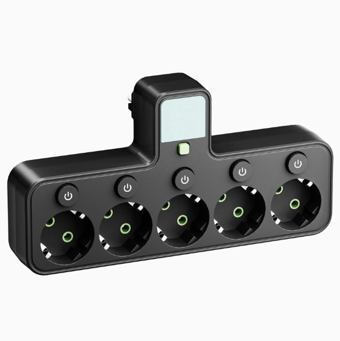 USB pametni produžni kabel s europskom utičnicom, pretvarač 1-3/1-4/1-5