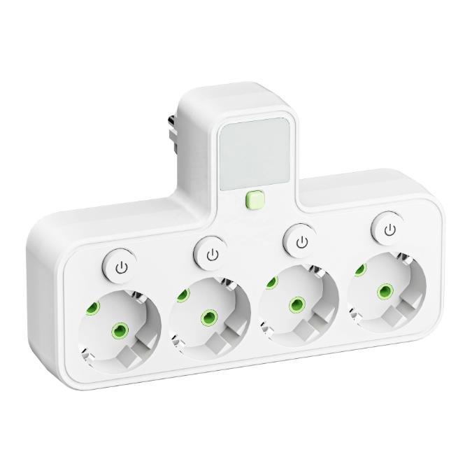 USB pametni produžni kabel s europskom utičnicom, pretvarač 1-3/1-4/1-5
