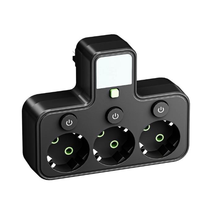 USB pametni produžni kabel s europskom utičnicom, pretvarač 1-3/1-4/1-5