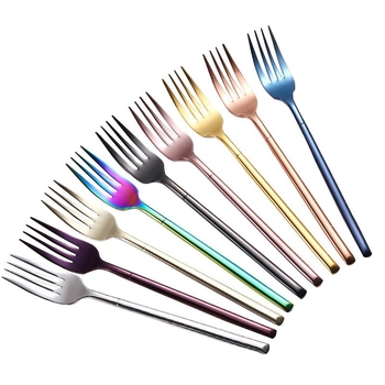 Set tacâmuri din oțel inoxidabil 304 Knight, culoare aurie – lingură, cuțit pentru friptură și furculiță pentru uz casnic