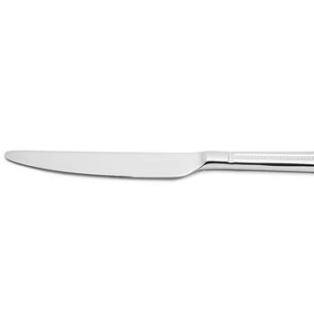 Set de tacâmuri din oțel inoxidabil, 4 piese, model cu puncte perlate, stil retro european, oțel inoxidabil 304, cuțit, furculiță, lingură și cuțit pentru steak