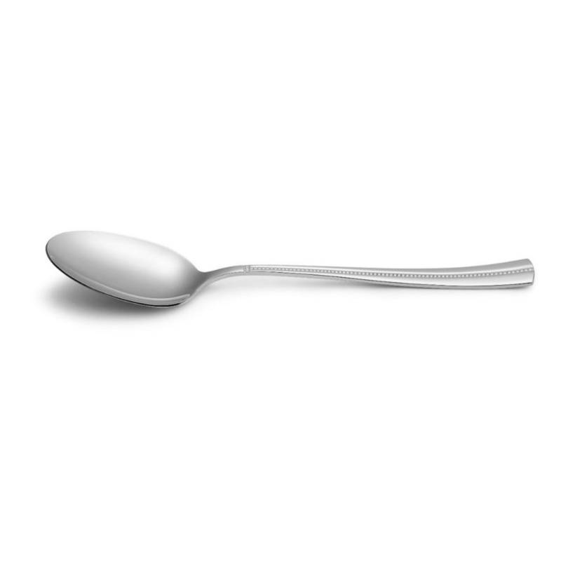 Set de tacâmuri din oțel inoxidabil, 4 piese, model cu puncte perlate, stil retro european, oțel inoxidabil 304, cuțit, furculiță, lingură și cuțit pentru steak