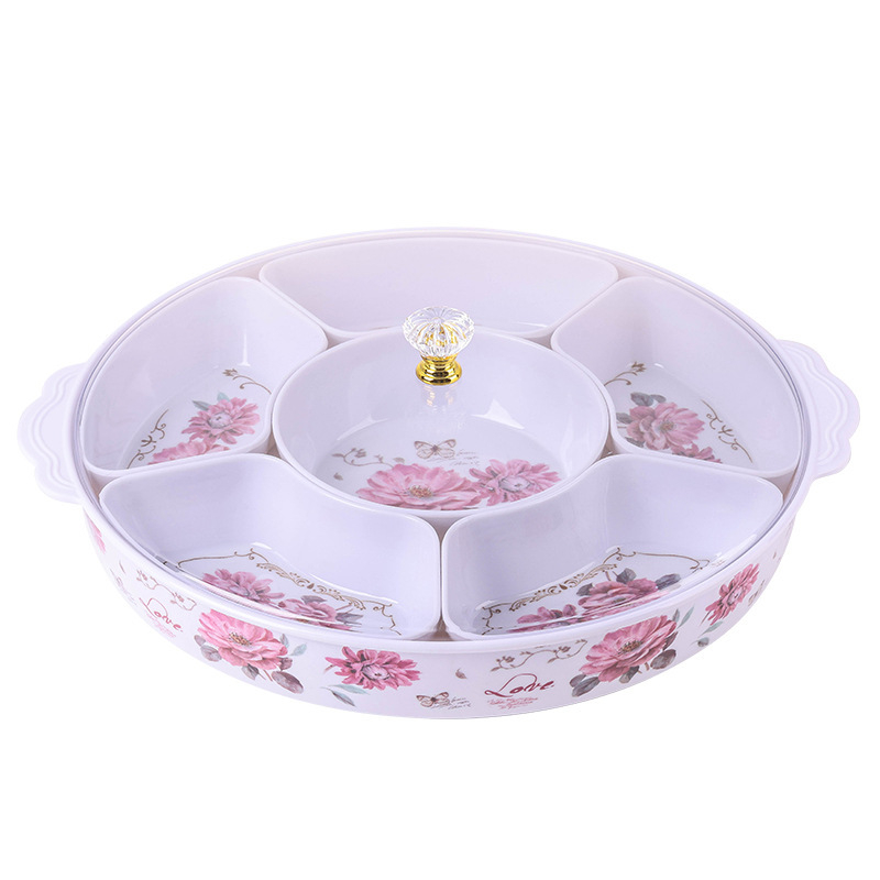 Farfurie pentru fructe cu capac – platou de servire premium, elegant pentru fructe și gustări de ceai, acasă