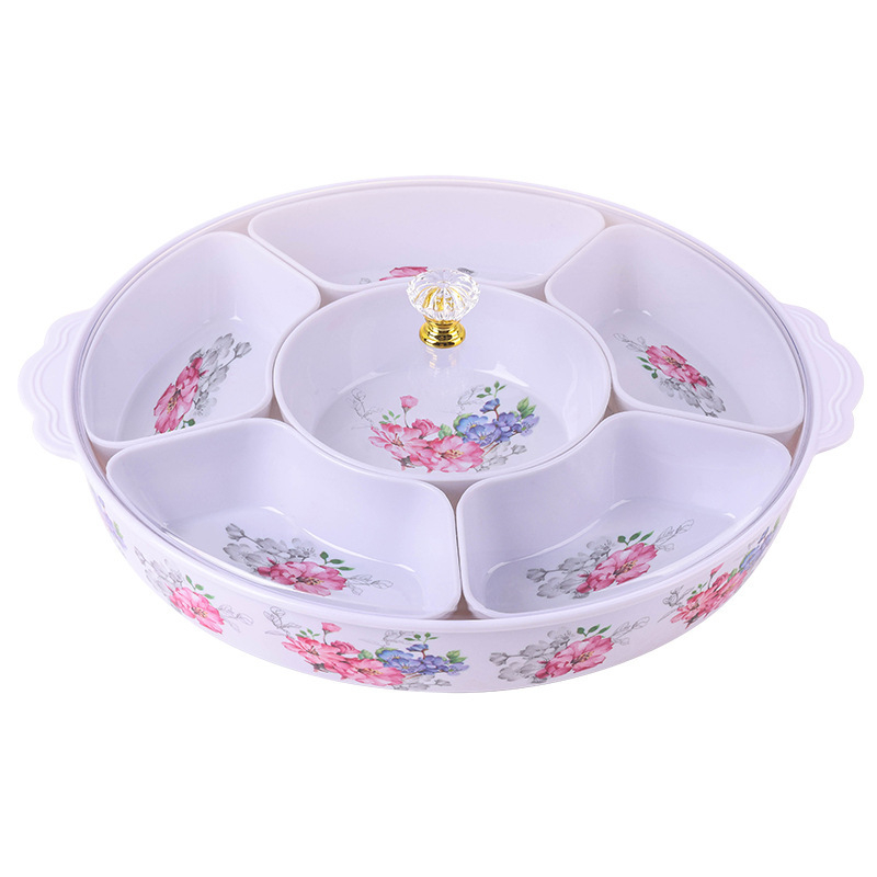 Farfurie pentru fructe cu capac – platou de servire premium, elegant pentru fructe și gustări de ceai, acasă
