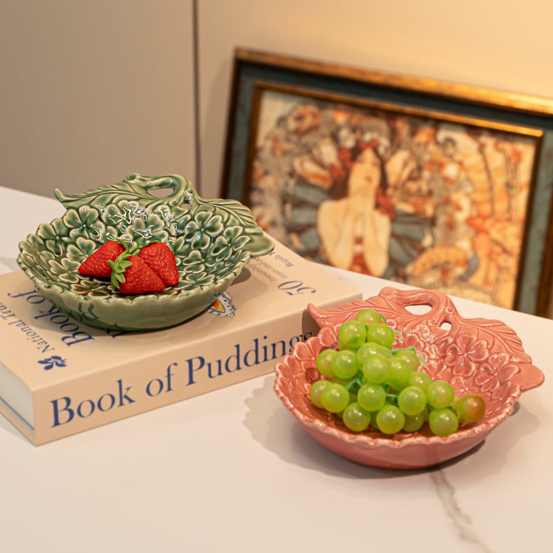 Platou ceramic creativ pentru fructe și gustări, cu motiv inimă – tavă multifuncțională pentru living