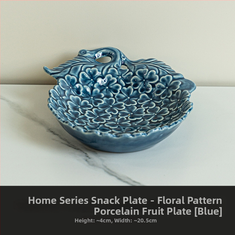 Platou ceramic creativ pentru fructe și gustări, cu motiv inimă – tavă multifuncțională pentru living