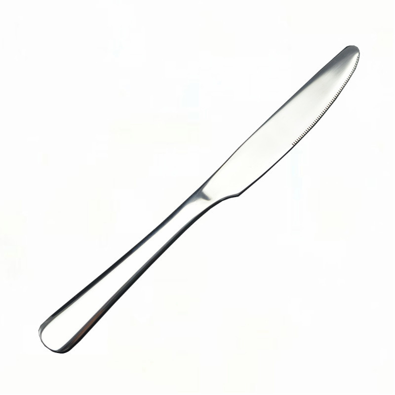 Cuțit și furculiță pentru steak din oțel inoxidabil, set de 2 piese, stil occidental, finisaj oglindă, stil hotelier