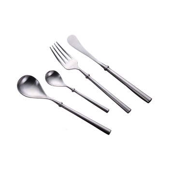 Set de tacâmuri occidentale din oțel inoxidabil 304: cuțit pentru steak, furculiță, lingură și bețișoare