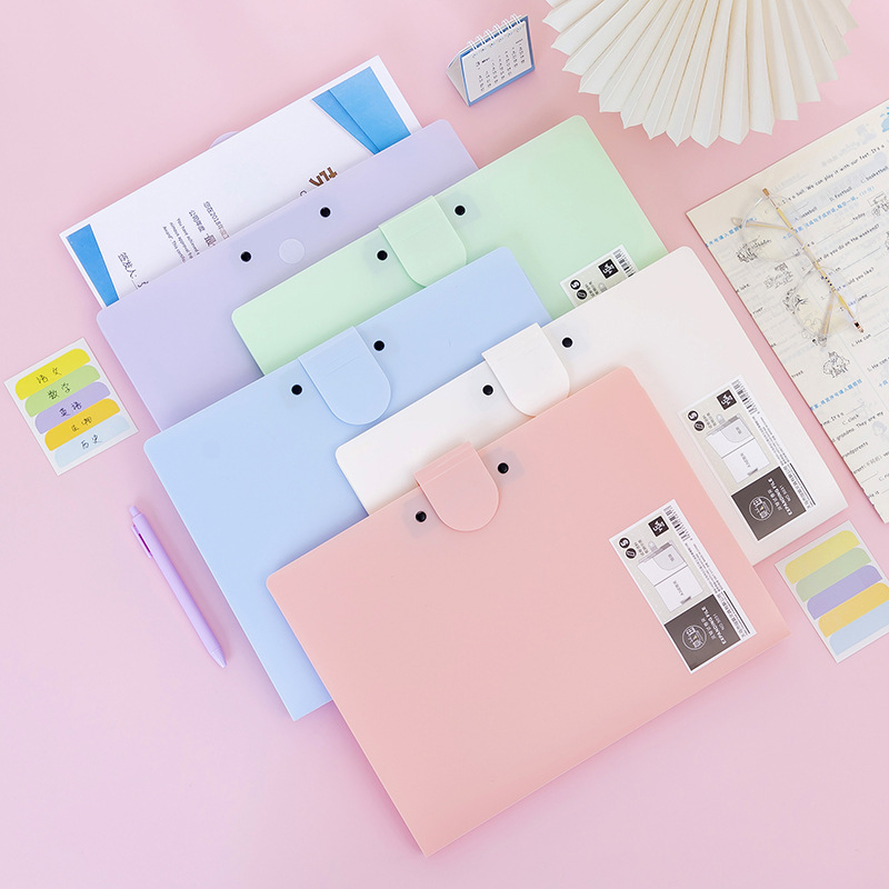 A4 Morandi dosar pentru documente cu design acordeon, capacitate mare, cinci compartimente