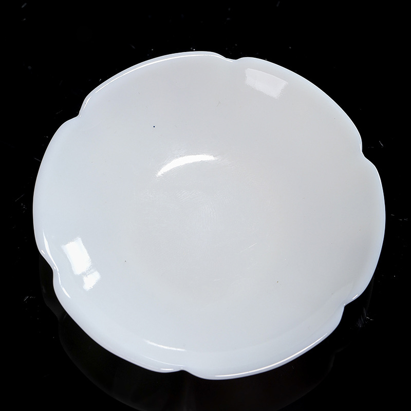 Suport din porțelan alb pentru ceai și mic suport ceramic, pernă izolatoare de căldură pentru set ceai Kung Fu