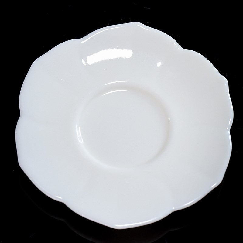 Suport din porțelan alb pentru ceai și mic suport ceramic, pernă izolatoare de căldură pentru set ceai Kung Fu