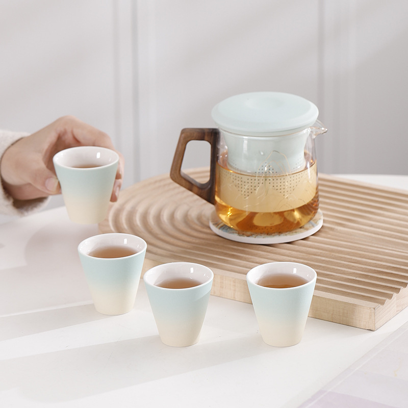 Set ceramic pentru ceai de călătorie cu logo, în stil național, cutie cadou Gongfu ceai