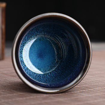 Ceașcă mare de ceai din lut Zisha, cu variație la cuptor, Jian Zhan ceramic Kung Fu Baifu, ceașcă Heart Sutra, lucrată manual