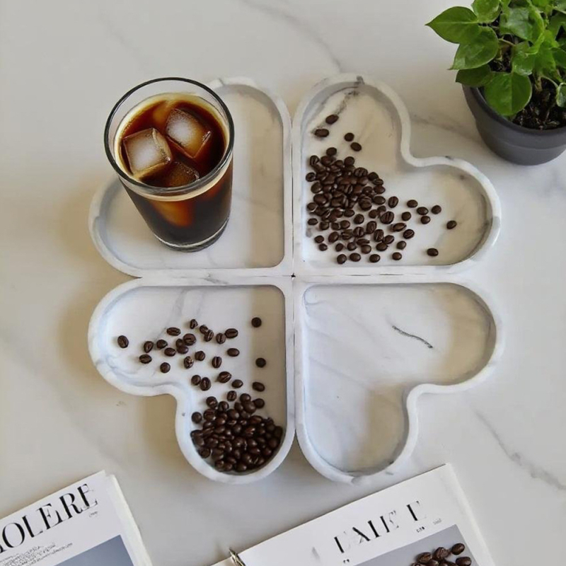 Platou din silicon alimentar, farfurie pentru fructe, cutie pentru nuci, cutie de bomboane în formă de inimă DIY