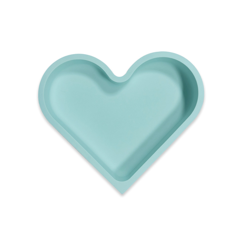 Platou din silicon alimentar, farfurie pentru fructe, cutie pentru nuci, cutie de bomboane în formă de inimă DIY