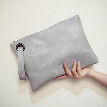 Clutch torba s tamnim reljefnim uzorkom za dokumente, stil aktovke, mekana PU ručka