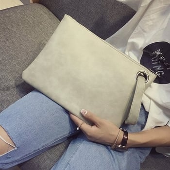 Clutch torba s tamnim reljefnim uzorkom za dokumente, stil aktovke, mekana PU ručka
