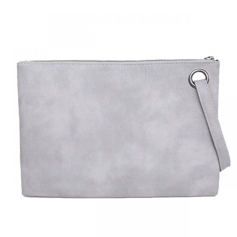 Clutch torba s tamnim reljefnim uzorkom za dokumente, stil aktovke, mekana PU ručka