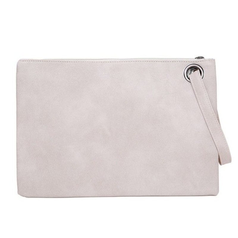 Clutch torba s tamnim reljefnim uzorkom za dokumente, stil aktovke, mekana PU ručka