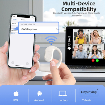 Nothing 2025 Otvorené ucho Bezdrôtové Bluetooth slúchadlo pre jedno ucho, ľavé alebo pravé nosenie, dlhá výdrž batérie, potlačenie hluku