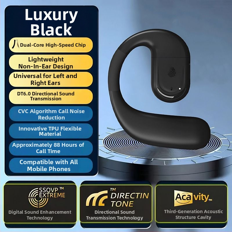 Nothing 2025 Otvorené ucho Bezdrôtové Bluetooth slúchadlo pre jedno ucho, ľavé alebo pravé nosenie, dlhá výdrž batérie, potlačenie hluku